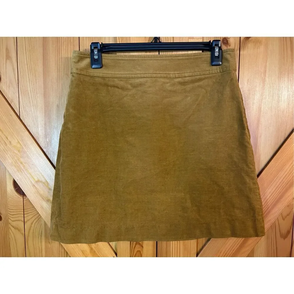J. Crew Mercantile Size 4 Corduroy Mini Skirt A-line Women’s (0509)
